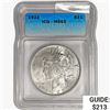 1922 Silver Peace Dollar ICG MS65