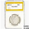 Image 1 : 1907-O Barber Half Dollar PGA MS63