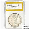 Image 1 : 1892-CC Morgan Silver Dollar PGA AU55