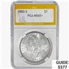 1880-S Morgan Silver Dollar PGA MS65+