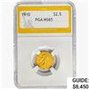 1910 $2.50 Gold Quarter Eagle PGA MS65