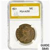 1821 Capped Bust Half Dollar PGA AU50