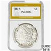 1887-S Morgan Silver Dollar PGA MS63
