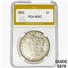 Image 1 : 1892 Morgan Silver Dollar PGA MS62
