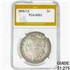 Image 1 : 1890-CC Morgan Silver Dollar PGA MS61