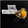 Image 3 : 14K Gold 2.52 CWT Diamond & Opal ring - GLA certi