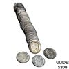 Image 1 : 1955 BU Roosevelt Dime Roll [50 Coins]