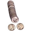 Image 5 : 1940's-1950's Roosevelt & Mercury Dime Rolls [64 C