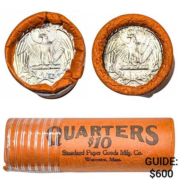 1960's 90% Silver Quarter Mixed Date Roll [40 Coin