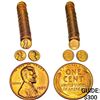Image 1 : 1954-1960 BU Lincoln Cent Rolls [450 Coins]