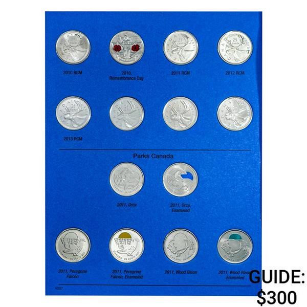 1968-2012 Canada 25c Album Lot (136 Coins)