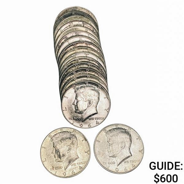 1908-1964 90% Silver 50c Roll (20 Coins)
