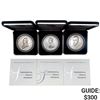 Image 1 : 3 1oz Silver Presidential Medals