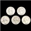 Image 1 : (5) Washington Silver Qurters HIGH GRADE