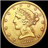 Image 1 : 1886-S $5 Gold Half Eagle CLOSELY UNCIRCULATED