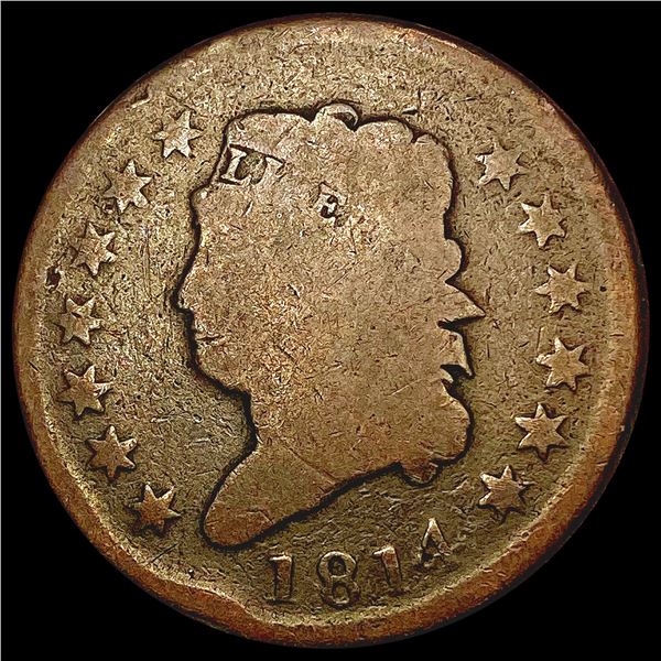 1814 Classic Head Large Cent NICELY CIRCULATED
