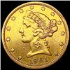Image 1 : 1901-S $5 Gold Half Eagle CLOSELY UNCIRCULATED