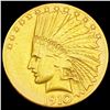 1910-S $10 Gold Eagle LIGHTLY CIRCULATED