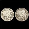 1914-D, 1914-S Buffalo Nickel Pair [2 Coins] LIGHT