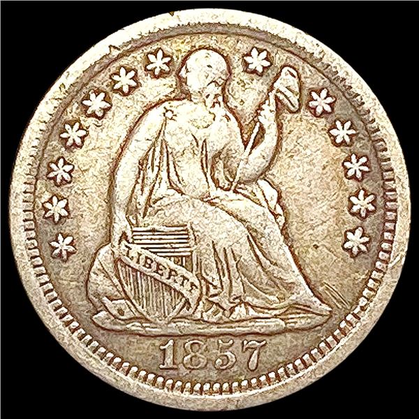 1857-O Seated Liberty Half Dime LIGHTLY CIRCULATED