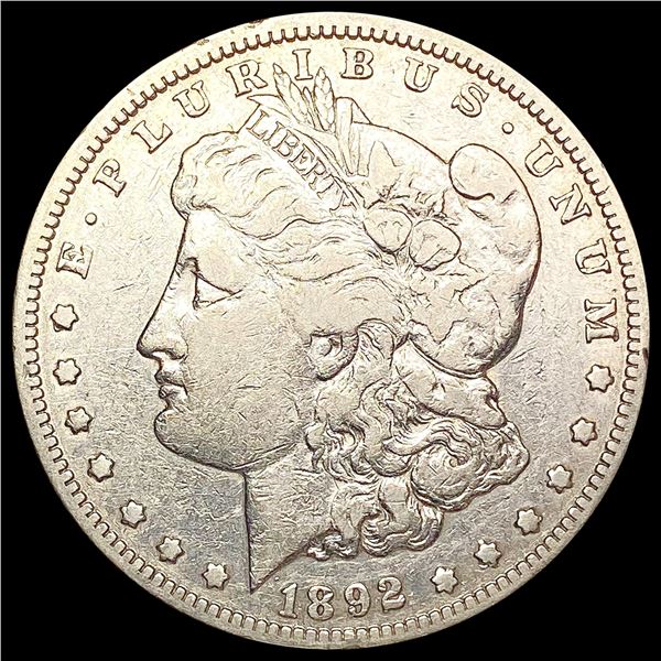 1892-CC Morgan Silver Dollar LIGHTLY CIRCULATED