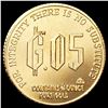 Image 2 : 1982 GSC 1/20oz Gold G.05 Token GEM PROOF