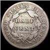 Image 2 : 1833 Classic Head Half Cent NICELY CIRCULATED