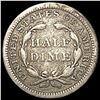 Image 2 : 1853 Arrows Seated Liberty Half Dime LIGHTLY CIRCU