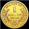 Image 2 : 1849-O Rare Gold Dollar NEARLY UNCIRCULATED