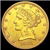 Image 1 : 1881 $5 Gold Half Eagle CLOSELY UNCIRCULATED