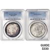Image 1 : [2] 1883-O&1921 Morgan Silver Dollar PCGS MS63