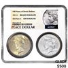 Image 1 : 1923 Eagle & 2023 Peace BU/GEM  2 Coin Set