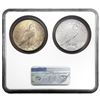 Image 2 : 1923 Eagle & 2023 Peace BU/GEM  2 Coin Set
