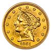 1861 $2.50 Gold Quarter Eagle