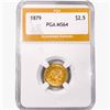 Image 1 : 1879 $2.50 Gold Quarter Eagle PGA MS64