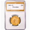 Image 1 : 1881-CC $10 Gold Eagle PGA MS64