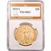 1925-S $20 Gold Double Eagle PGA MS63