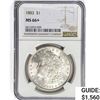 Image 1 : 1883 Morgan Silver Dollar NGC MS66+