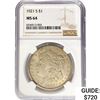 Image 1 : 1921-S Morgan Silver Dollar NGC MS64