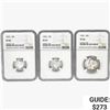 Image 1 : 1951&1953 [3] 2 10C, 1 25C NGC PF