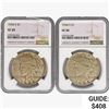 Image 1 : [2] 1934-S Peace Silver Dollars NGC VF30