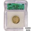 Image 1 : 1930 Buffalo Nickel ICG VF25 DDR 5 Leg FS #5C-017.