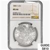 Image 1 : 1881-S Morgan Silver Dollar NGC MS66