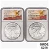 Image 1 : [2] 2016 &2021 American 1oz Silver Eagles NGC MS70