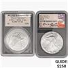 Image 1 : [2] 2021 American 1oz Silver Eagles PCGS/NGC MS70
