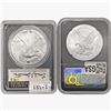 Image 2 : [2] 2021 American 1oz Silver Eagles PCGS/NGC MS70
