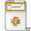 Image 1 : 1884 Indian Head Cent PGA MS64 RED
