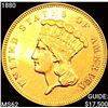 Image 1 : 1880 $3 Gold Piece UNCIRCULATED