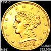 Image 1 : 1851-C $2.50 Gold Quarter Eagle UNCIRCULATED