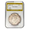 Image 1 : 1882-CC Morgan Silver Dollar PGA MS65